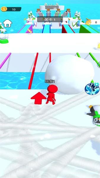 一起推雪球小游戏